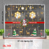 Decal dán kính Noel Combo  số 144 - 