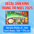 Decal dán kính Noel Combo số 150 - 1