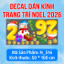 Decal dán kính Noel Combo số 150 - 3