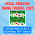 Decal dán kính Noel Combo số 150 - 4