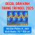Decal dán kính Noel Combo số 151 - 1