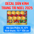 Decal dán kính Noel Combo số 152 - 4