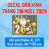 Decal dán kính Noel Combo số 152 - 5