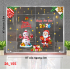 Decal dán kính Noel Combo số 155 - 