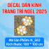 Decal dán kính Noel Combo số 156 - 2