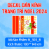Decal dán kính Noel Combo số 16 - 6