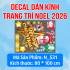 Decal dán kính Noel Combo số 160 - 1
