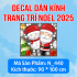 Decal dán kính Noel Combo số 161 - 2