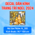 Decal dán kính Noel Combo số 165 - 1