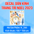 Decal dán kính Noel Combo số 166 - 1