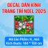 Decal dán kính Noel Combo số 17 - 1