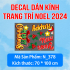 Decal dán kính Noel Combo số 17 - 3