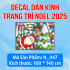 Decal dán kính Noel Combo số 17 - 4