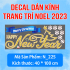 Decal dán kính Noel Combo số 174 - 2