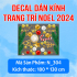 Decal dán kính Noel Combo số 180 - 1