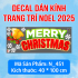 Decal dán kính Noel Combo số   182 - 2