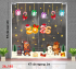 Decal dán kính Noel Combo số 185 - 