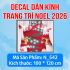 Decal dán kính Noel Combo số 189 - 2