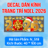 Decal dán kính Noel Combo số 19 - 1