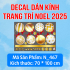 Decal dán kính Noel Combo số 19 - 3