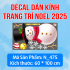 Decal dán kính Noel Combo số 19 - 6