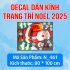 Decal dán kính Noel Combo số 19 - 7