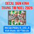 Decal dán kính Noel Combo số 190 - 3