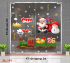 Decal dán kính Noel Combo số  191 - 