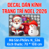 Decal dán kính Noel Combo số  191 - 2