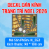 Decal dán kính Noel Combo số 196 - 2