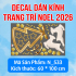 Decal dán kính Noel Combo số 198 - 2