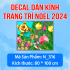 Decal dán kính Noel combo số 2 - 2