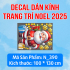 Decal dán kính Noel combo số 2 - 3