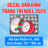 Decal dán kính Noel combo số 2 - 6