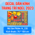 Decal dán kính Noel Combo số 21 - 4