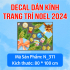 Decal dán kính Noel Combo số 120 - 1
