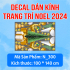 Decal dán kính Noel Combo số 122 - 3
