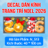 Decal dán kính Noel Combo số 23 - 2