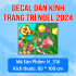 Decal dán kính  Noel Combo số  24 - 3