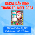 Decal dán kính  Noel Combo số  24 - 5