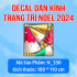 Decal dán kính  Noel Combo số  24 - 7
