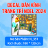 Decal dán kính Noel Combo số 25 - 5