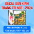 Decal dán kính Noel Combo số 25 - 6
