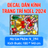 Decal dán kính Noel Combo số 26 - 3