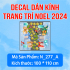 Decal dán kính Noel Combo số 27 - 5