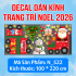 Decal dán kính Noel Combo số 28 - 4