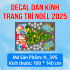 Decal dán kính Noel combo số 3 - 4