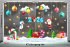 Decal dán kính Noel Combo số 31 - 