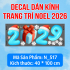 Decal dán kính Noel Combo số 31 - 2