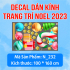 Decal dán kính Noel Combo số 31 - 3